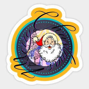 SANTA'S BADGE Sticker